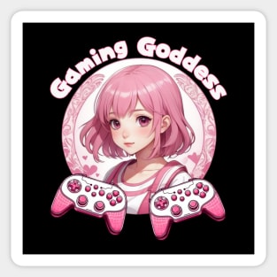 Gamer girl pink gamer clothes Sticker